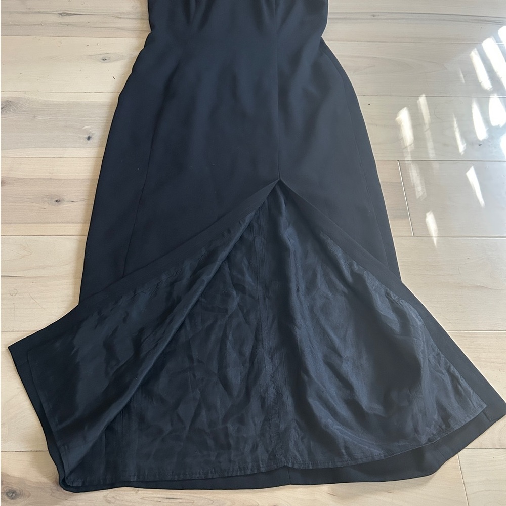 Vintage Kathryn Conover By Night Black Cocktail Midi Dress Size 8 - Picture 13 of 16
